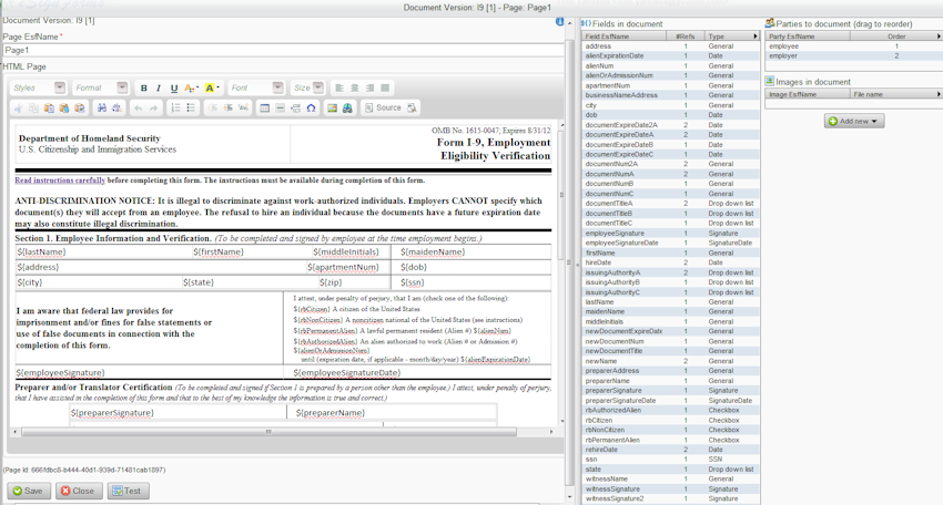 Document editor