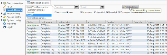 transaction reports